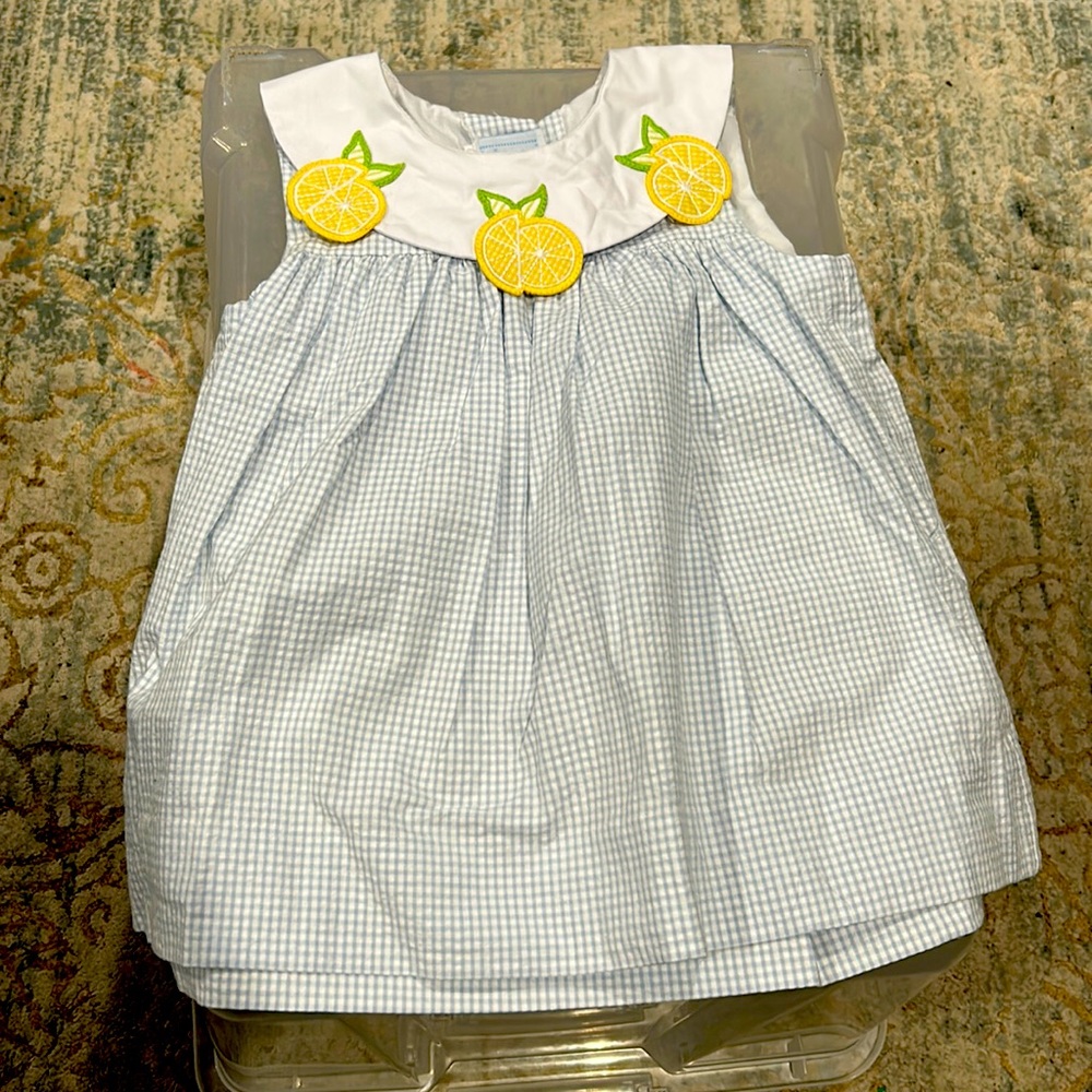 NWT Lemon Bib Dress (18 months)